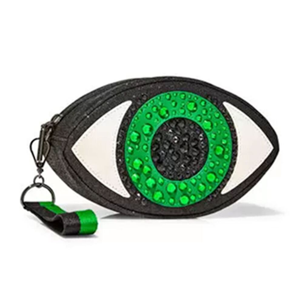 Eyeball Clutch Cosmetic Bag Bath and Body Works Halloween Green Eye Purse